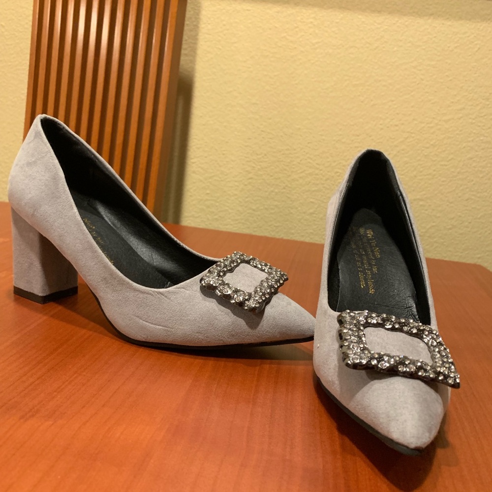 Suede block heels from StyleWe